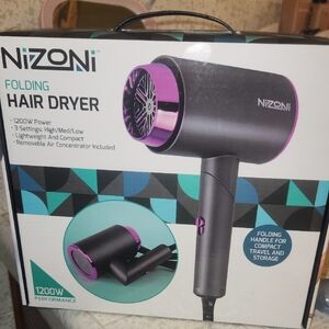 Black and Purple Hair Dryer Tool